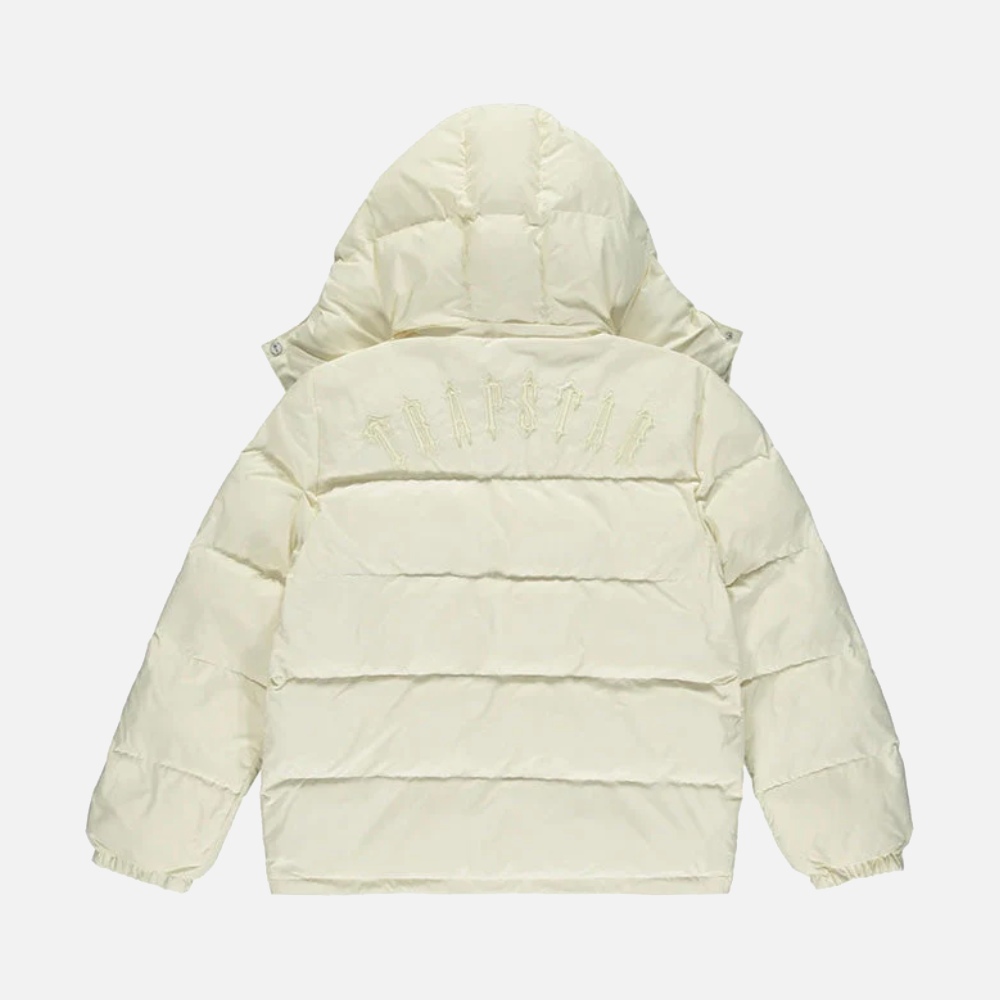 Trapstar Decoded Hooded Puffer Jacket Cream || Purchase Now