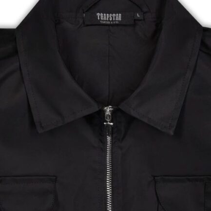 Nylon Twill Coach Jacket – Black 1