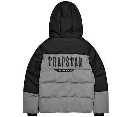 Trapstar Decoded Puffer Jacket (FW23) Black Grey